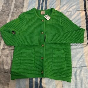 Sioni Vibrant Green Women's Cardigan